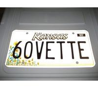 Ingzzaac Kansas Vanity Personalized License Plate Tag 60" Over 3 Years Old License Plate Signs 6x12 inches