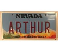 Ingzzaac New License Plate Arthur License Plate King Artur Art Arturo Artie Arty Arther Arthor License Plate Sign 15x30 CM