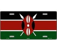 Ingzzaac New License Plate kenya flag novelty License Plate Sign 15x30 CM