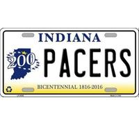 Ingzzaac New Sign pacers indiana bicentennial state background novelty license plate 6x12 inches License Plate Sign