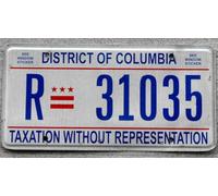 Ingzzaac New Sign washington d c license plate with it's taxation without representation 6x12 inches License Plate Sign