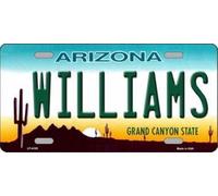 Ingzzaac Williams Arizona State Background Novelty Metal License Platetag Sign 6"X12" License Plate Sign