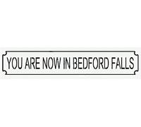 Ingzzaac You Are Now In Bedford Falls Funny Novelty Metal Tin Sign Retro Wall Decor For Home Gate Garden Bars Restaurants Cafes Office Store Pubs Club Vintage Sign Gift 4×16 Inch