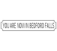 Ingzzaac You Are Now In Bedford Falls Funny Novelty Metal Tin Sign Retro Wall Decor For Home Gate Garden Bars Restaurants Cafes Office Store Pubs Club Vintage Sign Gift 4×16 Inch