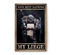 Ingzzaac Your Butt Napkins My Liece Veteran Personalizeds Retro Metal Tin Sign 8X12 Inches