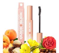 INH Hair Mascara for Flyaways | Quick Slick Hair Finishing Stick for Flyaways, Frizz Control, & Slick Back Look | Non Greasy & Non Comedogenic Smoothing Serum & Frizz Tamer Wand | Peach Tart, 18ml