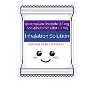 Inhalation Solution Badge Reel Cute Funny Smiley ID Name Holder with Retractable Clip Inhaler Oxygen ICU Pharmacy Accessories Gift for Respiratory Therapists RT Pulmonologists Nurses RN ER Workers