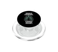 Inhale Courage Exhale Doubt Lungs PopSockets PopGrip for MagSafe