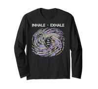 Inhale Exhale Buddhist Mindfulness Meditation Breath Long Sleeve T-Shirt