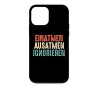 Inhale Exhale Ignore funny colorful saying Case for iPhone 12 mini