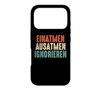 Inhale Exhale Ignore funny colorful saying Case for iPhone 17 Pro