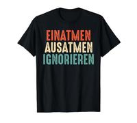 Inhale Exhale Ignore Funny Colorful Saying Value Graphic T-Shirt, Men, Black, S
