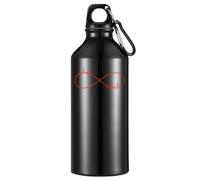 Inhale Exhale Infinity Symbol Tourist Water Bottle Black