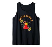 Inhale Exhale Meditation Energy Mandala Art Tank Top