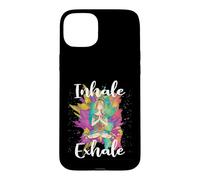 Inhale Exhale Meditation Workout Exercise Yoga Lover Case for iPhone 15 Plus