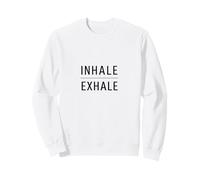 Inhale Exhale Minimalist Design - Meditation Graphic Sweatshirt