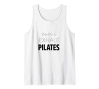 Inhale Exhale Pilates Minimalist Gift for Wellness Lovers Tank Top