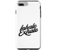 Inhale Exhale Retro Typography Mindful Breathing Design Case for iPhone 7 Plus/8 Plus
