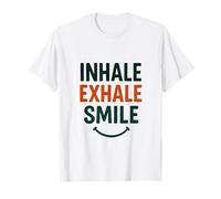 Inhale Exhale Smile Yoga Wellness Meditation Calm Down T-Shirt