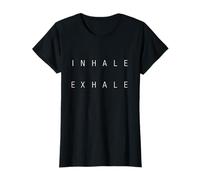 INHALE EXHALE | Stylish minimal Yoga Meditation Design T-Shirt