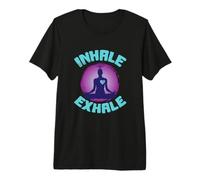 Inhale Exhale Yoga with Heart Premium T-Shirt