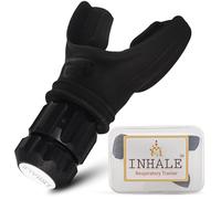 Inhale Respiratory Trainer | Compact Lung Exercise Device with Pure Silicone | Improve Breathing Capacity | Respiratory Muscle Training | Adjustable Resistance | Easy to Clean
