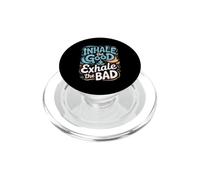 Inhale the Good Exhale the Bad Meditation Mindfulness Zen PopSockets PopGrip for MagSafe