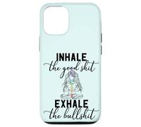 Inhale the Good Exhale The Bullshit Chakra Meditation Yoga Case for iPhone 12/12 Pro