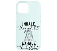 Inhale the Good Exhale The Bullshit Chakra Meditation Yoga Case for iPhone 15