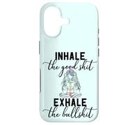Inhale the Good Exhale The Bullshit Chakra Meditation Yoga Case for iPhone 17