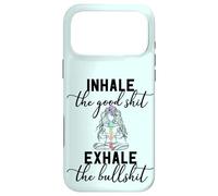 Inhale the Good Exhale The Bullshit Chakra Meditation Yoga Case for iPhone 17 Pro Max