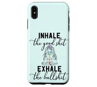 Inhale the Good Exhale The Bullshit Chakra Meditation Yoga Case for iPhone XS Max