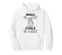 Inhale the Good Exhale The Bullshit Chakra Meditation Yoga Pullover Hoodie