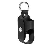 Inhaler Case Holder, Inhaler Carry Case | With Inhaler Spacer Holder with Metal Buckle Practical - Practical Lightweight and Protective PU Leather for Hiking, Black, riferimento alla descrizione