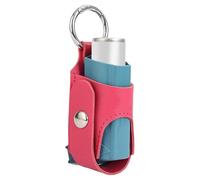Inhaler Case Holder, Inhaler Carrying Case - Inhaler Spacer Case with Metal Buckle - Practical Lightweight and Protective PU Leather for Hiking, Daily Use and, hot pink, Consulte la descripción, See