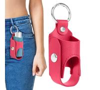 Inhaler Case Keychain - PU Leather Inhaler-Holder, Spacer Storage with Metal Buckle | Lightweight Portable Inhaler Case Daily Use School Hiking Travel Medical Accessory Convenient and Respirat