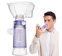 Inhaler Spacer for Adults, Spacer for Inhaler with Silicone Mask, Anti-Static Chamber & Exhalation Valve, Improved Drug Delivery, Easy to Use and Clean