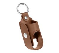 Inhaler Storage Case, Inhaler Case Holder,Inhaler Spacer Holder Case with Metal Buckle - Practical Lightweight and Protective PU Leather for Senderi, brown, Consulte la descripción, See description