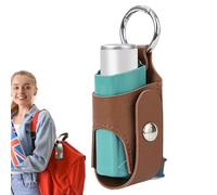 Inhaler Storage Case - PU Leather Protective Case | Portable Inhaler Case - Travel, Daily Life, School, Hiking, Breathing Spray Bottle Organiser, L Shaped Protective Bag