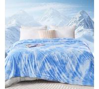 inhand Cooling Blanket Queen Size - Summer Cool Bedding, Cold Blanket for Sleeping, Hot Sleepers & Adults, Lightweight Summer Blanket Double for Bed, Sofa, Chair-178x228cm, Blue