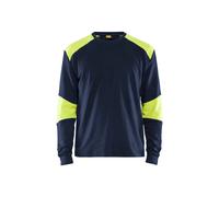 Inherent flame-retardant long-sleeve T-shirt Blaklader Bleu M