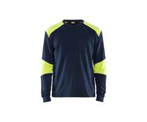 Inherent flame-retardant long-sleeve T-shirt Blaklader Bleu M