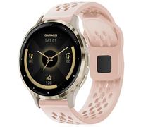 Inhosper Breathable Bands Compatible with Garmin Vivoactive 4S/Vivomove 3S/Venu 3S/Venu 2S,18mm Soft Silicone Watch Strap Replacement Wristband for Garmin Forerunner 265S/255S/255S Music Women Men