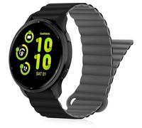 Inhosper Watch Bands Compatible with Garmin Vivoactive 6/5/3/Venu/Venu Sq/Venu 2 Plus,20mm Double Sided Silicone Magnetic Watch Band Soft Sport Strap for Garmin Forerunner 55/165/245/645 Women Men