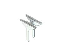 Inhouse Curved Squeegee Shower Squeegee with Suction Holder for Window Glass Mirror Bathroom Cleaning Shower Cleaning Tool for Shower Door with Dual