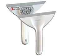 Inhouse Stick+Store Mini Shower Squeegee - Made in Britain - Compact Bathroom Cleaning Accessory for Shower Doors, Windows, Glass, Mirrors & Screens - Patented Integral Suction Storage - 1PC