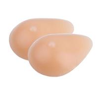 inhzoy 1/2 Pcs Silicone Breast Forms Fake Boobs Prosthetic Artificial Silicone False Breast for Evening Dress Crossdresser Mastectomy Nude A 2Pcs 85g