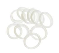 inhzoy 10 Pack Universal Replacement Silicone Gaskets Sealing O-Rings for Thermal Cup/Vacuum Bottle/Bullet Flask/Mug Cover Clear 1.5 inches