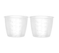 inhzoy 2/5/10 Pack Original Kitchen Cooking Rice Measuring Cups Clear Plastic Replacement Cups for Rice Cooker 2pcs Rice Cups 160ml