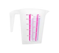 inhzoy 250ml 500ml 1000ml Plastic Measuring Cup with Scale Kitchen Tool Measuring Jug with Scale Graduated Measuring Mug for Kitchen Laboratory Clear Pink A 250ML